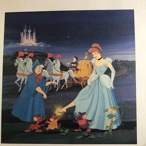 AT&T Rewards Art of Walt Disney
Special Edition Cinderella Lithograph Print VTG